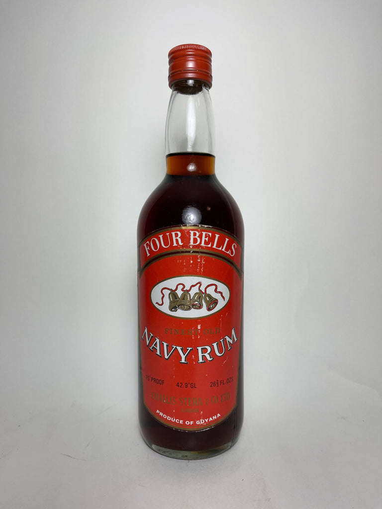 Challis Stern Four Bells Finest Old Guyana Navy Rum - 1970s (42.9%, 75cl)