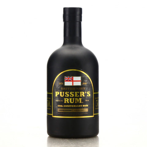 Pusser's British Navy Rum Black Tot Day 50th Anniversary - Bottled 2020 (54.5%, 70cl)