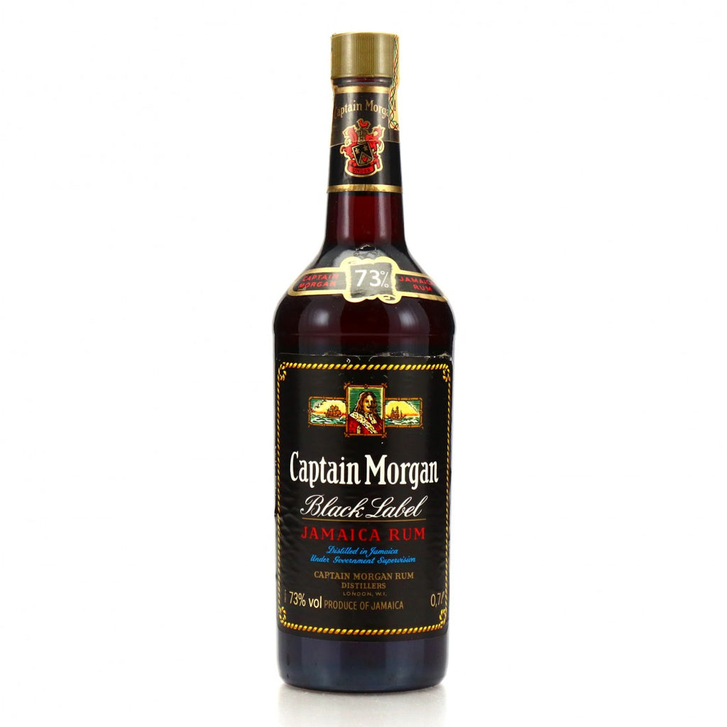 Captain Morgan Black Label Jamaica Rum - 1980s (73%, 75cl)