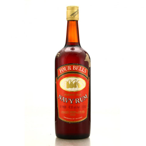 Challis Stern Four Bells Finest Old Guyana Navy Rum - 1970s (42.9%, 100cl)