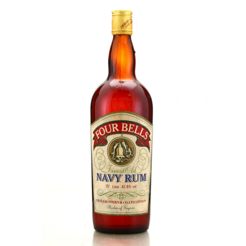 Challis Stern Four Bells Finest Old Guyana Navy Rum - 1970s (42.9%, 100cl)