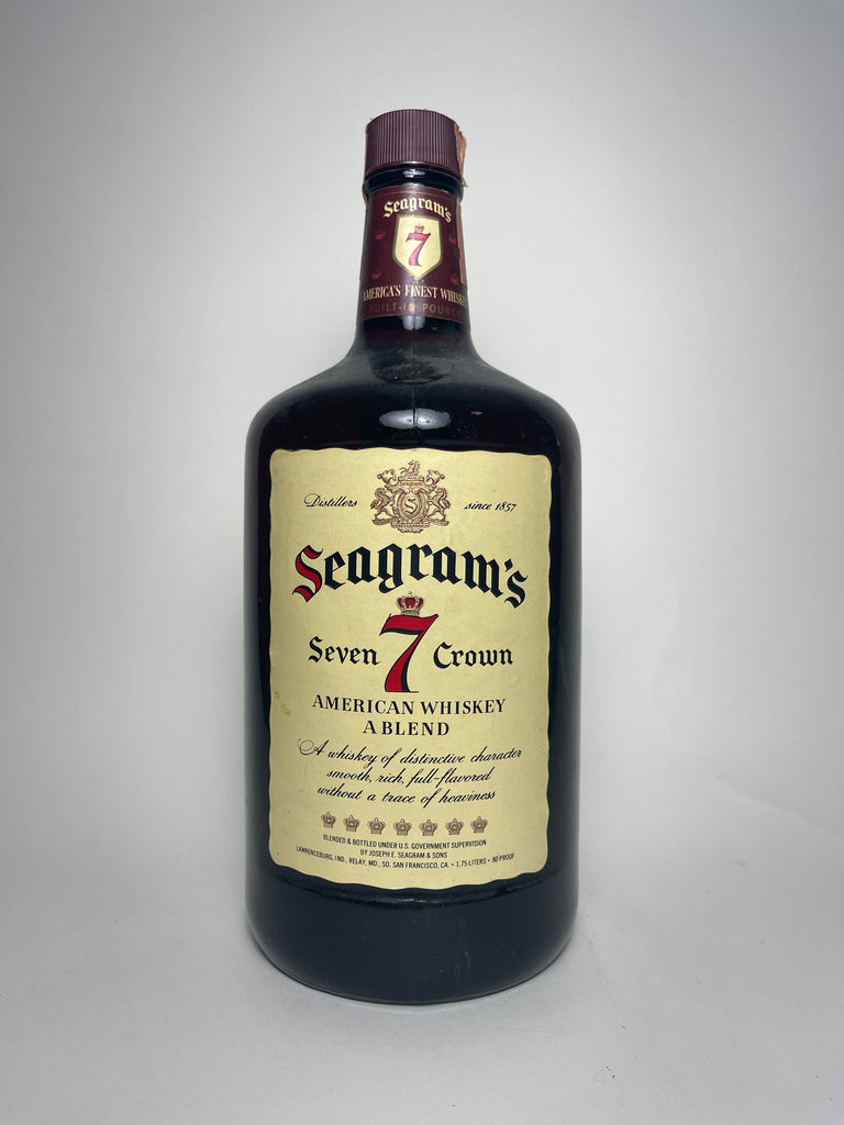 Seagrams 7 Crown Blended American Whiskey - 1980s (40%, 175cl) – Old ...