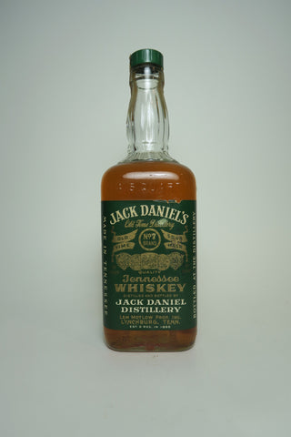 Jack Daniel's Green Label Sour Mash Tennessee Whiskey - 1960s (45%, 75.7cl)