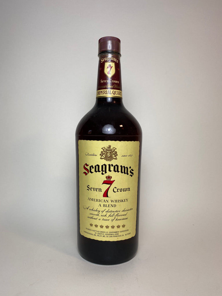 Seagram’s 7 Crown Blended American Whiskey - Dated 1971 (40%, 113.4cl)