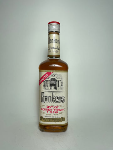 Old Cummins Bankers Kentucky Blended Bourbon Whiskey - 1970s (43%, 70cl)