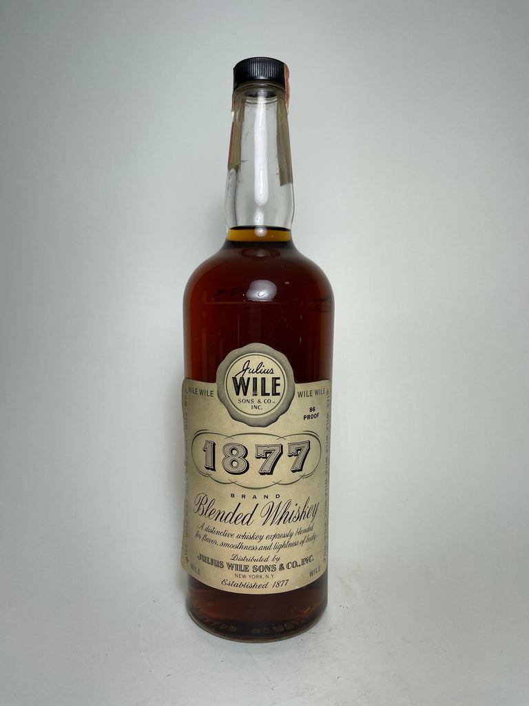 Julius Wile Sons & Co. 1877 American Blended Whiskey - Bottled 1971 (43%, 94.6cl)