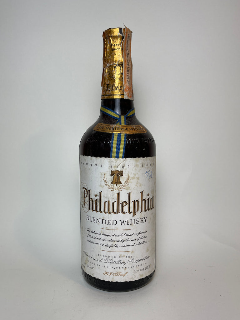 Continental Distilling Philadelphia Blended American Whiskey - late 1940s (43.4%, 75.7cl)