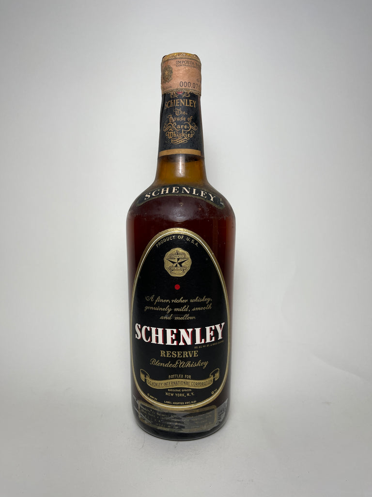 Schenley Reserve Blended American Whiskey - post-1951 (43%, 75cl)