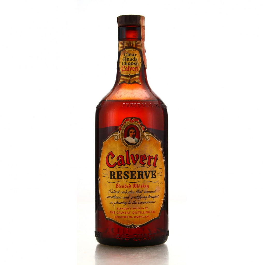 Calvert Reserve Blended American Whiskey - Bottled 1942 (43.4%, 75.7cl)