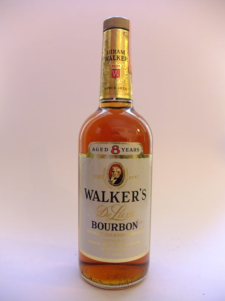 Hiram Walker's 8YO DeLuxe Straight Bourbon Whiskey - Bottled 1970 (43%, 75.7cl)