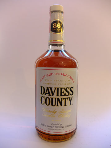 Daviess Country 4YO Kentucky Straight Bourbon Whiskey - 1978 (43%,94.6cl)