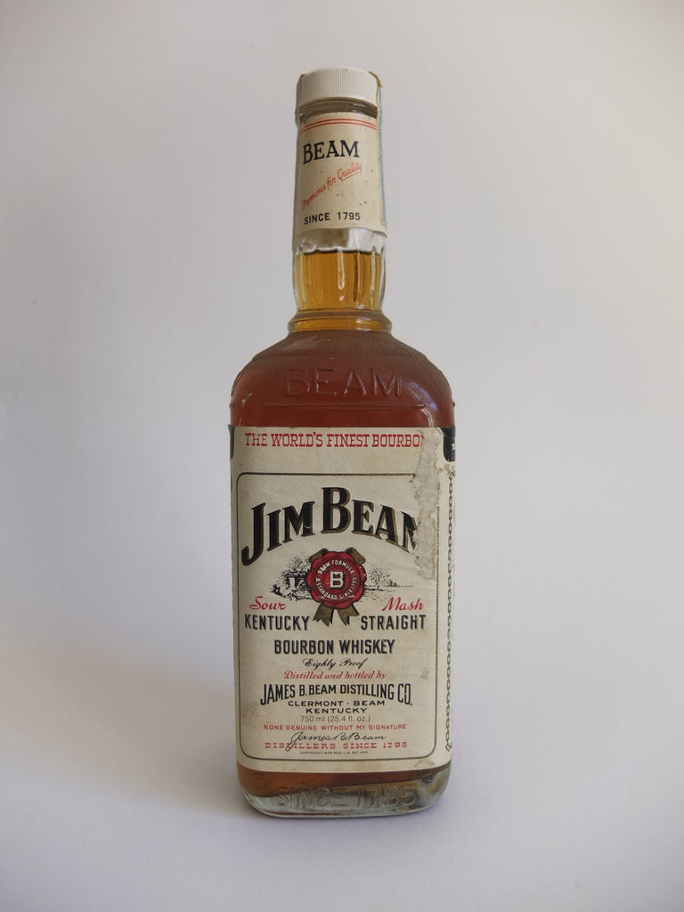 Jim Beam 4YO White Label Kentucky Straight Bourbon Whiskey - Bottled 1979 (40%, 75cl)