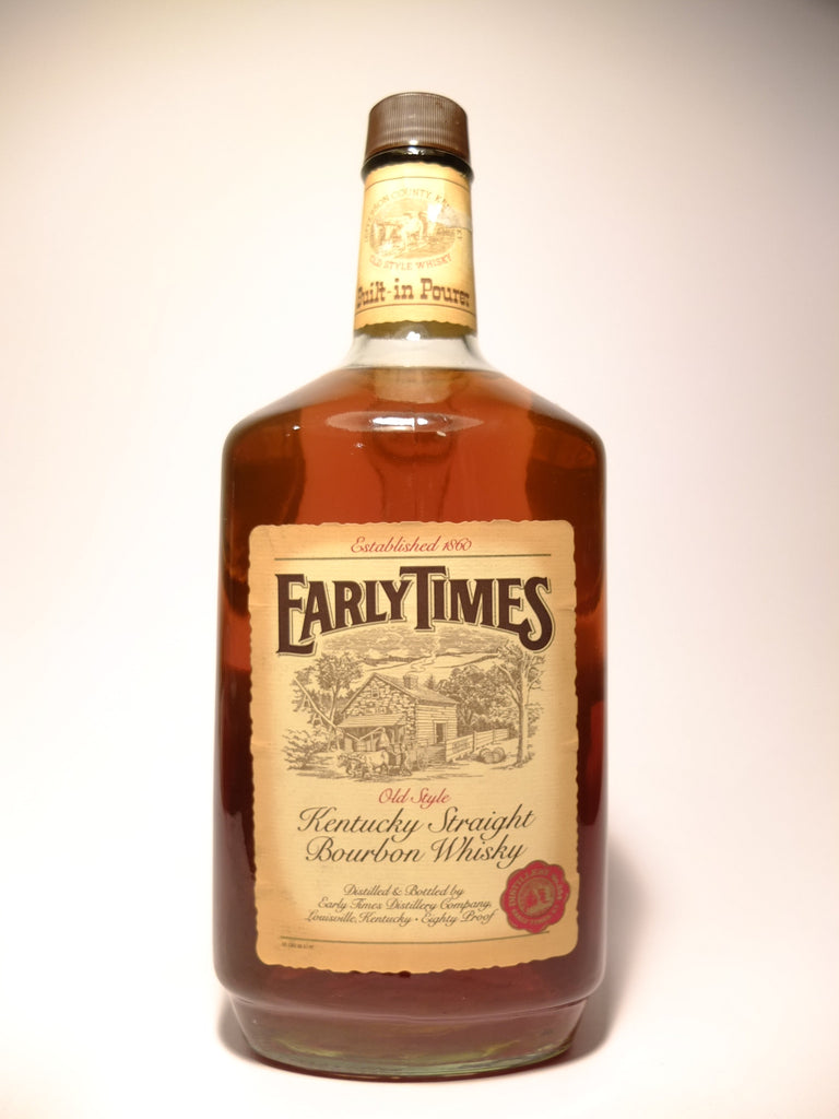 Early Times 3YO Old Style Kentucky Straight Bourbon Whiskey - Bottled 1984 (40%,1.75cl)