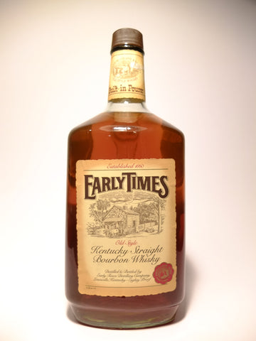 Early Times 3YO Old Style Kentucky Straight Bourbon Whiskey - Bottled 1984 (40%,1.75cl)