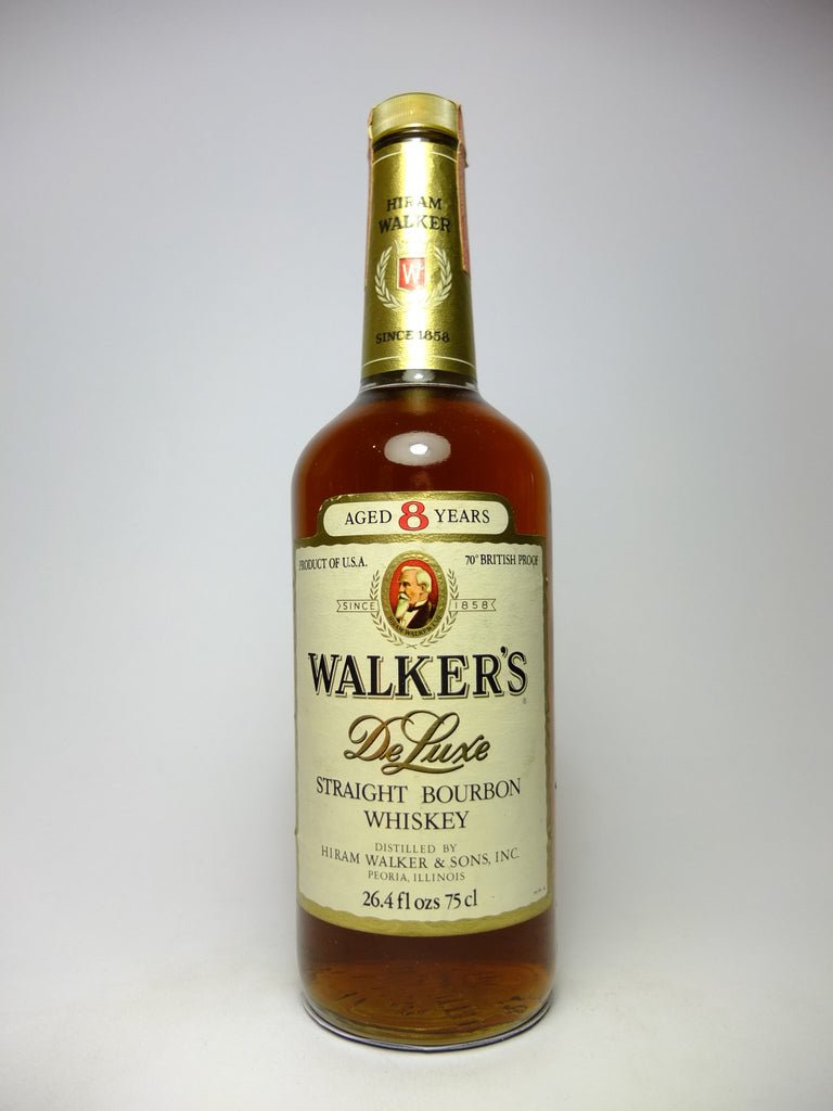 Hiram Walker's 8YO DeLuxe Straight Bourbon Whiskey - Distilled 1970 / Bottled 1978 (40%, 75cl)