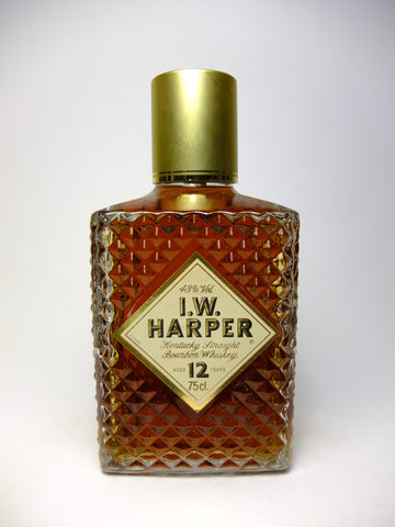 I.W. Harper 12YO Kentucky Straight Bourbon Whiskey - 1970s (43%, 75cl)