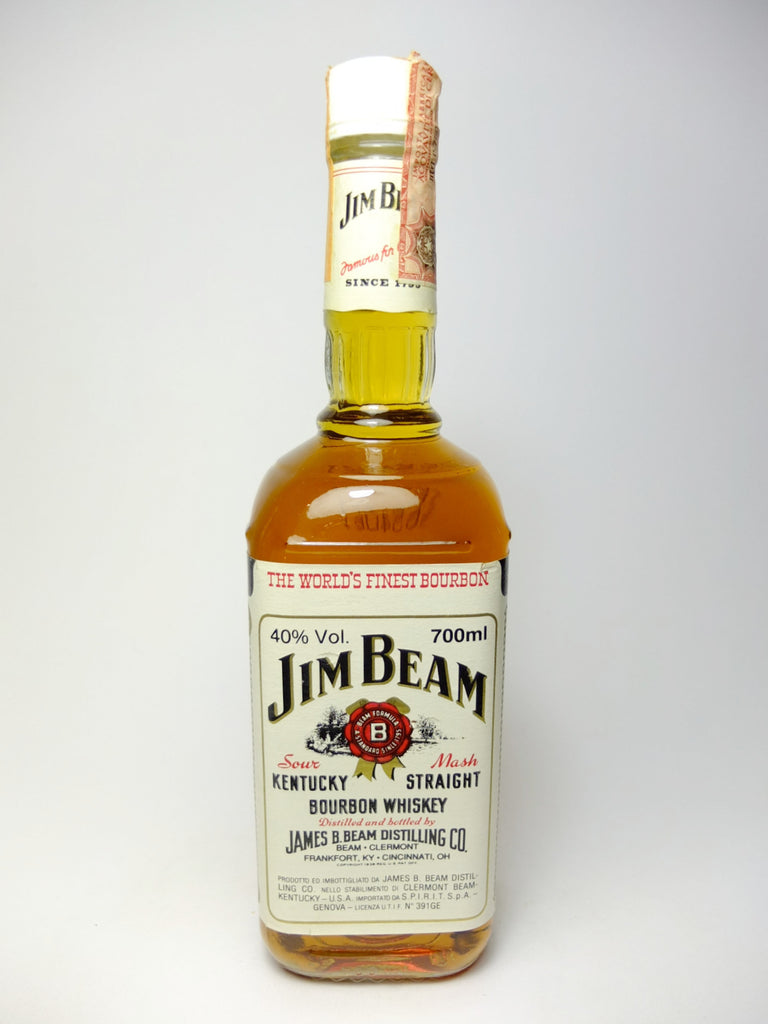 Jim Beam 4YO White Label Kentucky Bourbon - Distilled 1989