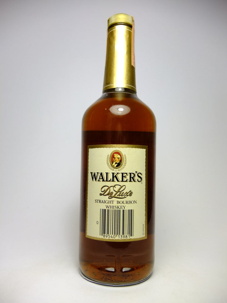 Hiram Walker's DeLuxe Straight Bourbon Whisky Bottled 1983 (40, 75c