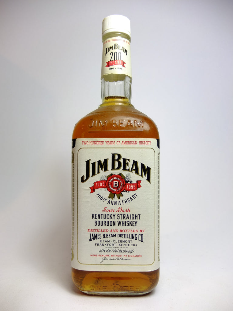 Jim Beam 4YO White Label Company Straight – Spirits Old Kentucky Distilled Whiskey Bourbon 