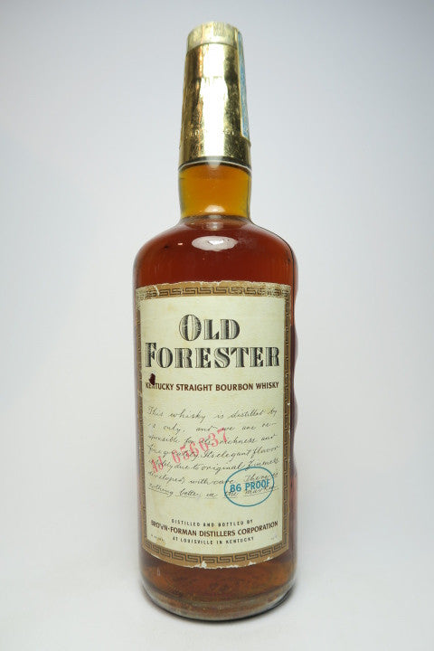Old Forester Kentucky Straight Bourbon Whisky - Bottled 1974 (43%, 75.7cl)