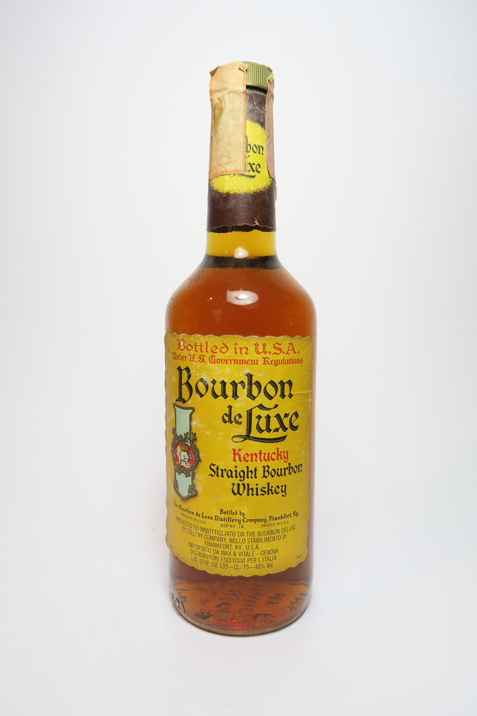 Bourbon de Luxe 4YO Kentucky Straight Bourbon Whiskey - 1970s (40%, 75.7cl)