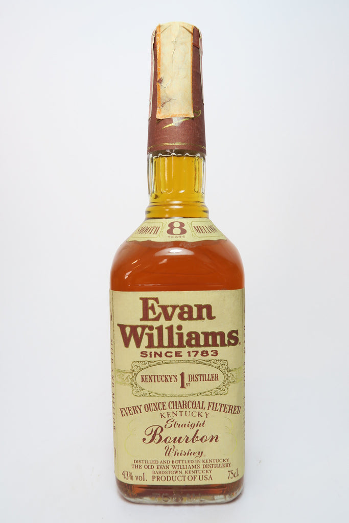 Evan Williams 8YO Kentucky Straight Bourbon Whiskey - Distilled 1982 / Bottled 1990 (43%, 75cl)
