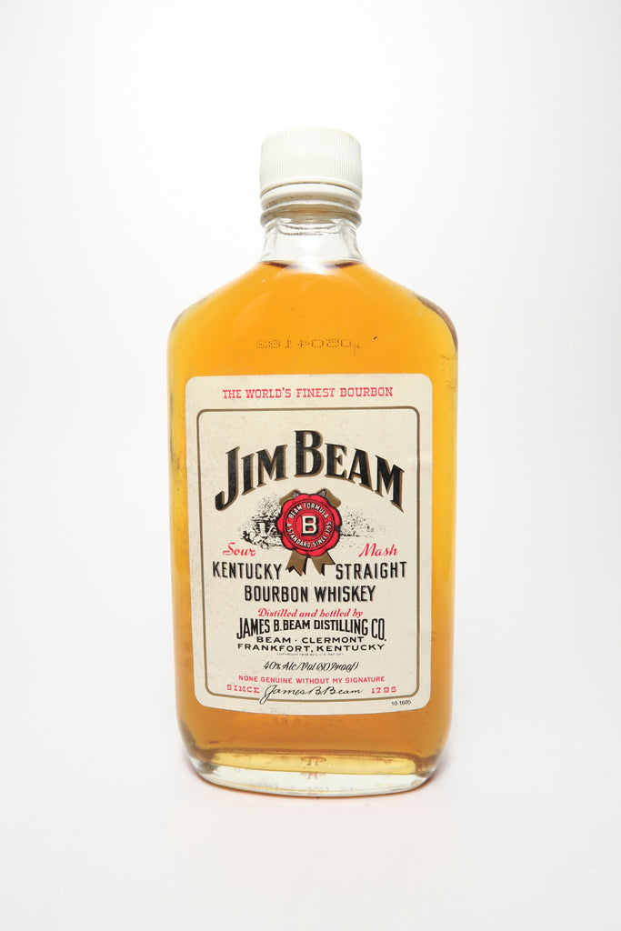 Jim Beam 4YO White Label Kentucky Straight Bourbon Whiskey - Distilled 1980 / Bottled 1984 (40%, 37.5cl)