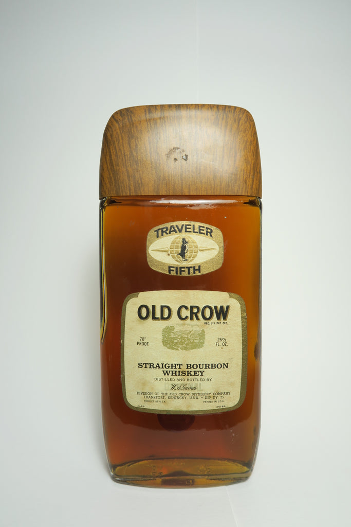 Old Crow 4YO Straight Bourbon Whiskey Traveler Bottle - Distilled 1965 / Bottled 1969 (40%, 75.7cl)