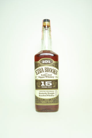 Ezra Brooks 15YO Kentucky Straight Bourbon Whiskey -	Distilled 1969 / Bottled 1984 (40%, 75cl)