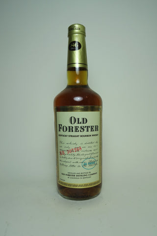 Old Forester 4YO Kentucky Straight Bourbon Whisky  - Distilled 1982 / Bottled 1986 (43%, 75cl)