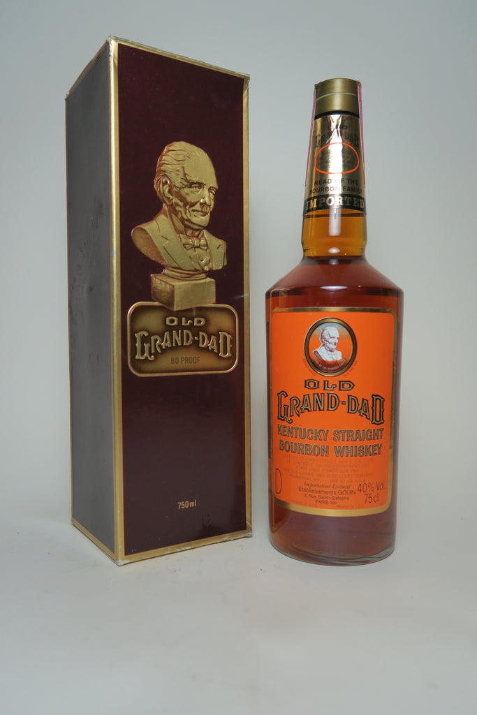 Old Grand-Dad Kentucky Straight Bourbon Whiskey - Bottled 1980 (40%, 75cl)
