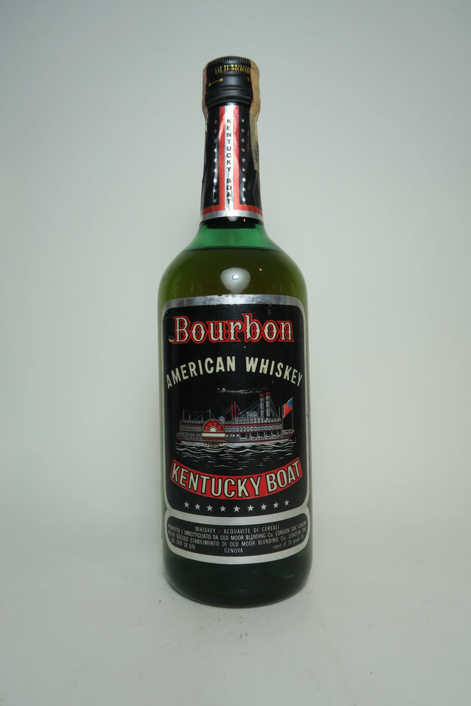 Old Moor's Kentucky Boat American Bourbon Whiskey - 1970s (43%, 75cl)