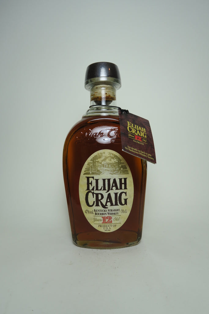 Elijah Craig 12 Year Old Kentucky Straight Bourbon Whiskey - Distilled 1998 / Bottled 2010 (47%, 70cl)