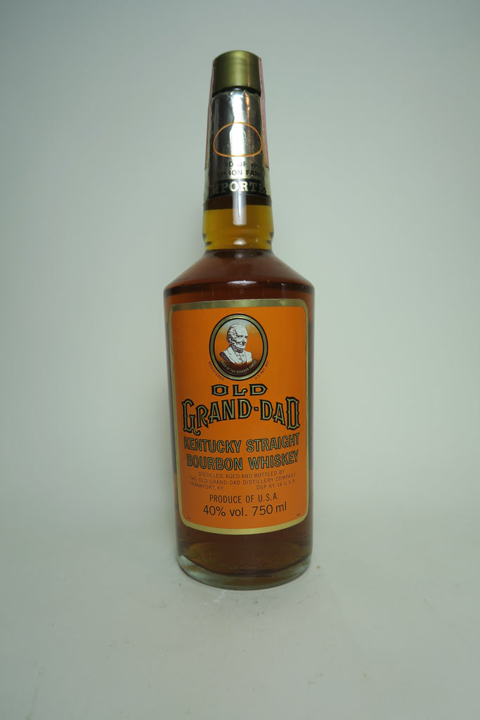 Old Grand-Dad Kentucky Straight Bourbon Whiskey - Distilled 1976 / Bottled 1980 (40%, 75cl)