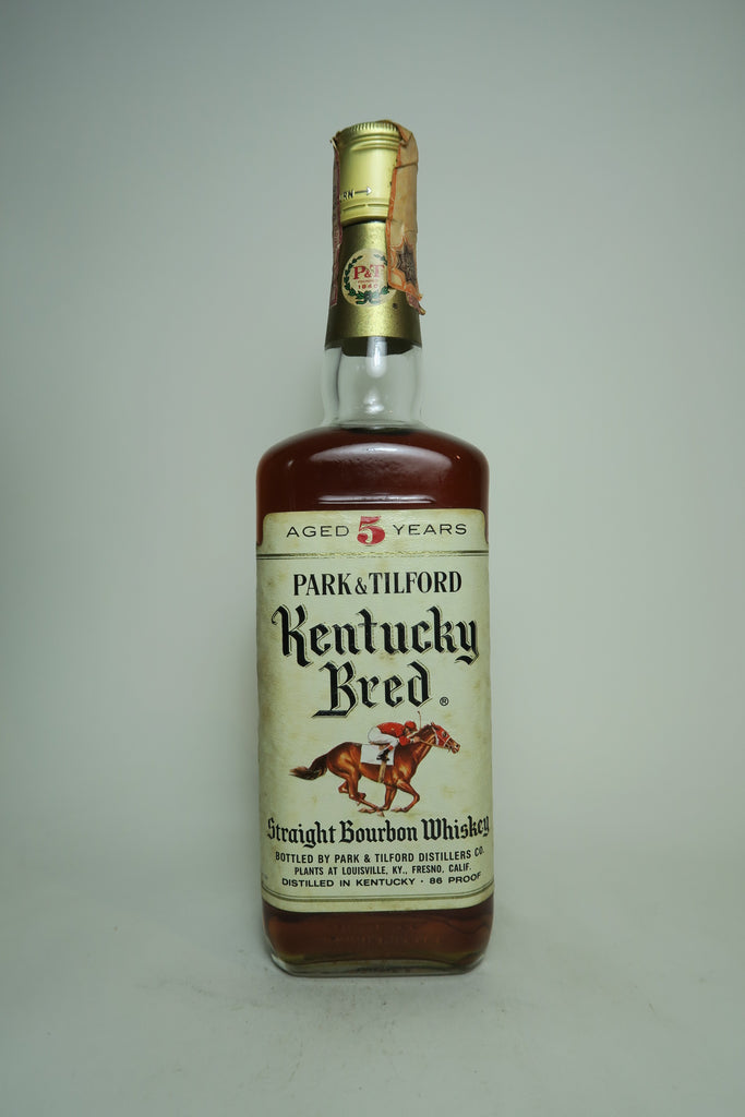 Park & Tilford's Kentucky Bred 5YO Kentucky Straight Bourbon Whisky - 1960s (43%, 75cl)