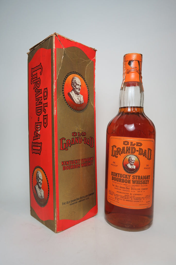 Old Grand-Dad Kentucky Straight Bourbon Whiskey - Bottled c. 1970 (43%, 75cl)