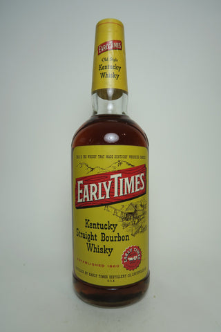 Early Times Old Style Kentucky Straight Bourbon Whisky - 1960s, (43%, 75cl)