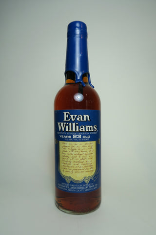 Evan Williams 23YO Kentucky Straight Bourbon Whisky - Distilled 1973 / Bottled 1996 (53.5%, 70cl)