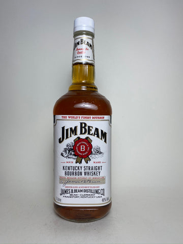 Jim Beam 4YO White Label Kentucky Straight Bourbon Whiskey - Distilled 1998 / Bottled 2002 (40%, 100cl)