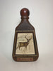 James B. Beam Distilling Co. Beam 8YO Kentucky Straight Bourbon Whiskey in Glass Decanter Painted with Stag after James Lockhart - Distilled 1970 / Bottled 1978 (40%, 75cl)