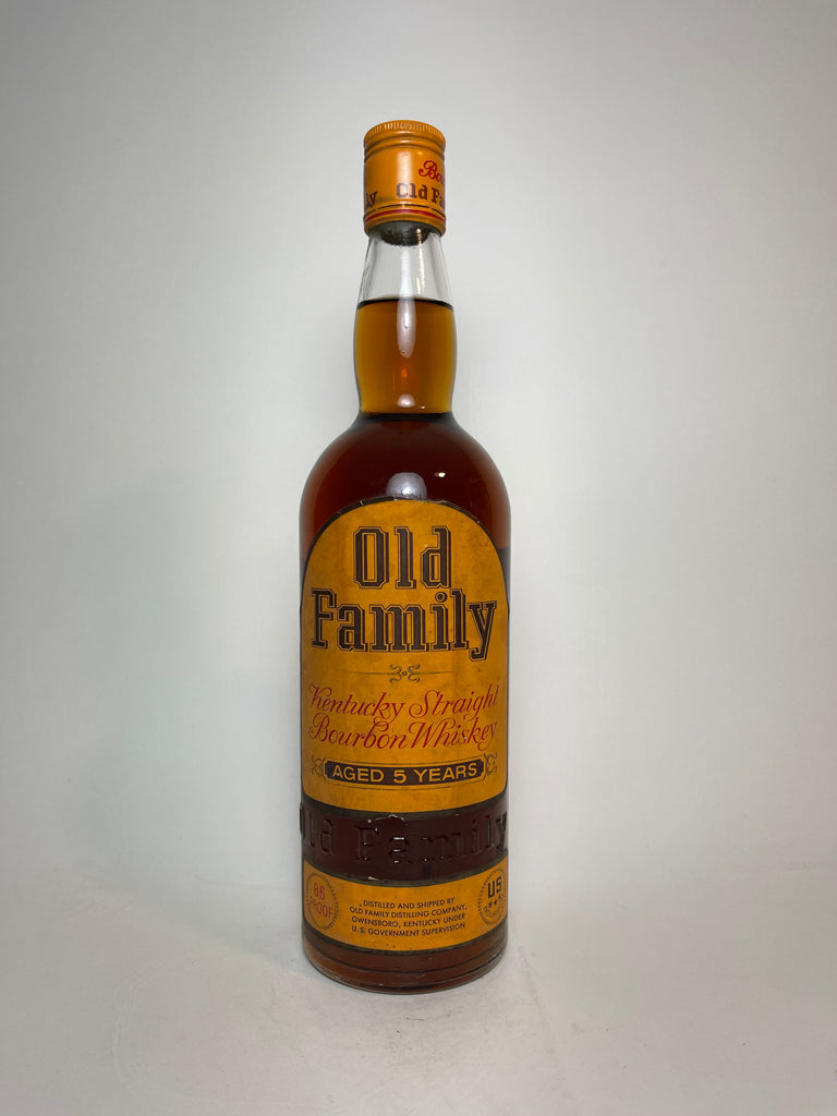 Old Family 5YO Kentucky Straight Bourbon Whiskey - 1960s (43%, 70cl)