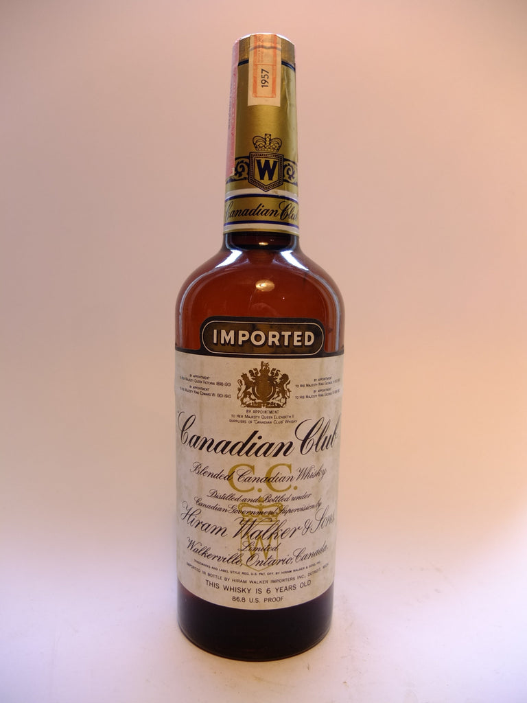 Canadian Club 6YO Blended Canadian Whisky - Distilled 1957 / Bottled 1963 (43.4%, 75cl)