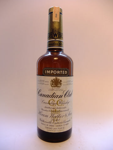 Canadian Club Blended Canadian Whisky - Distilled 1968 / Bottled 1972 (40%, 75cl)