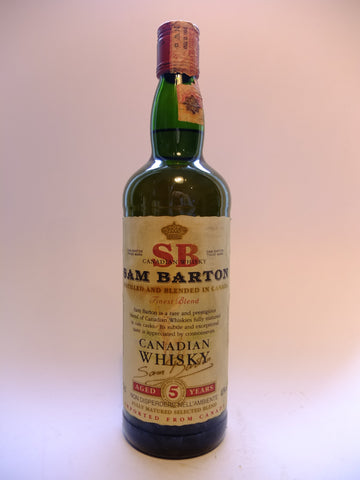 Sam Barton 5YO Canadian Whisky - 1990s (40%, 70cl)