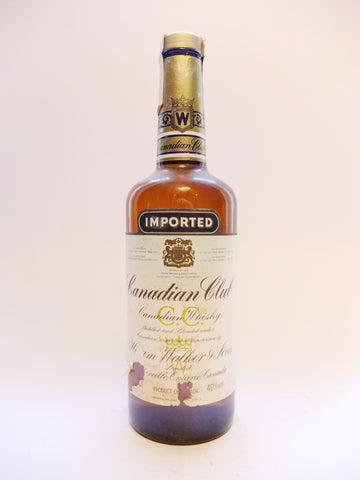 Canadian Club Blended Canadian Whisky - 1980s (40%, 75cl)