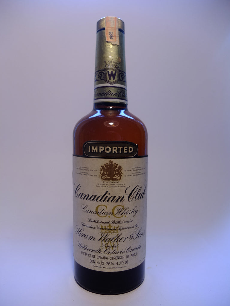 Canadian Club Blended Canadian Whisky - Distilled 1965 (40%, 75.7cl)