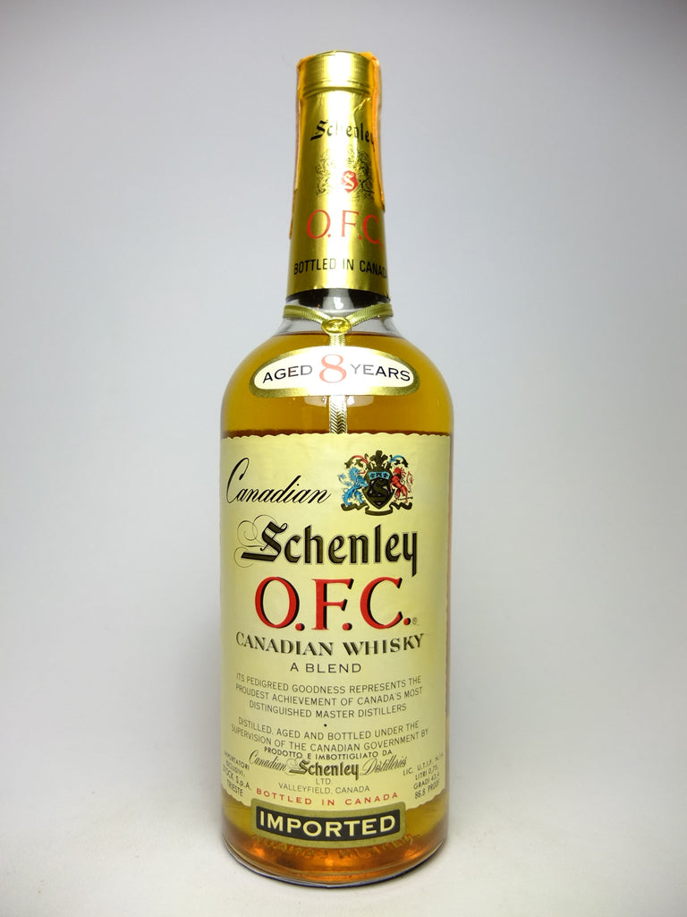 Schenley O.F.C. 8YO Blended Canadian Whiskey - Distilled 1970/Bottled 1978 (43.4%, 75.7cl)