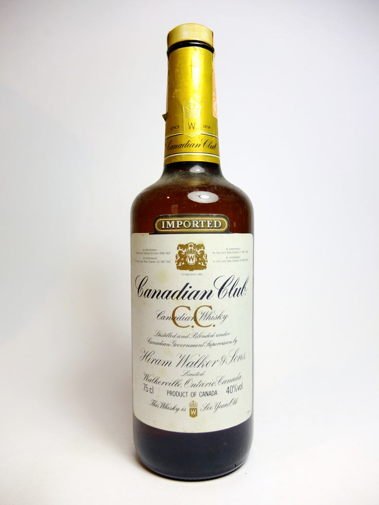 Canadian Club 6YO Blended Canadian Whisky - 1980s (40%, 75cl)