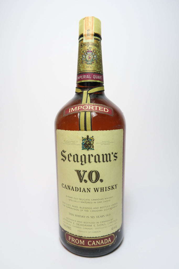 【お年玉セール特価】 Seagram's VO 6YO Blended Canadian Whisky - Distilled 1975 ウイスキー
