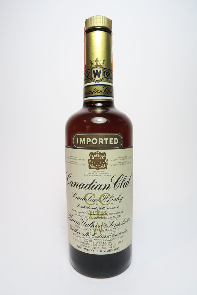 Canadian Club 6YO Blended Canadian Whisky - 1980s (40%, 75cl)
